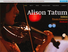 Tablet Screenshot of alisontatum.com